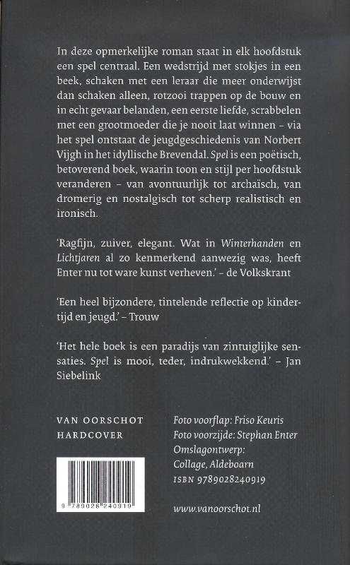 Achterkant van Spel