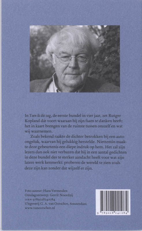 Achterkant van Toen ik dit zag