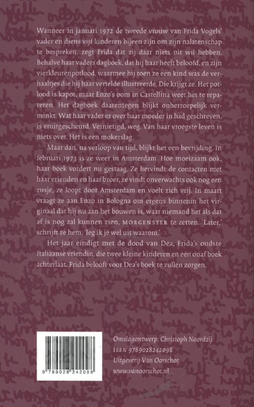 Achterkant van Dagboek 1972-1973