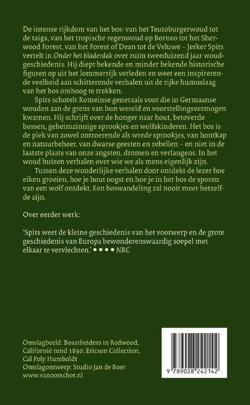 Achterkant van Onder het bladerdak