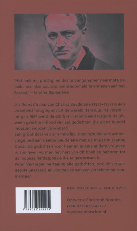 Achterkant van De bloemen van het kwaad