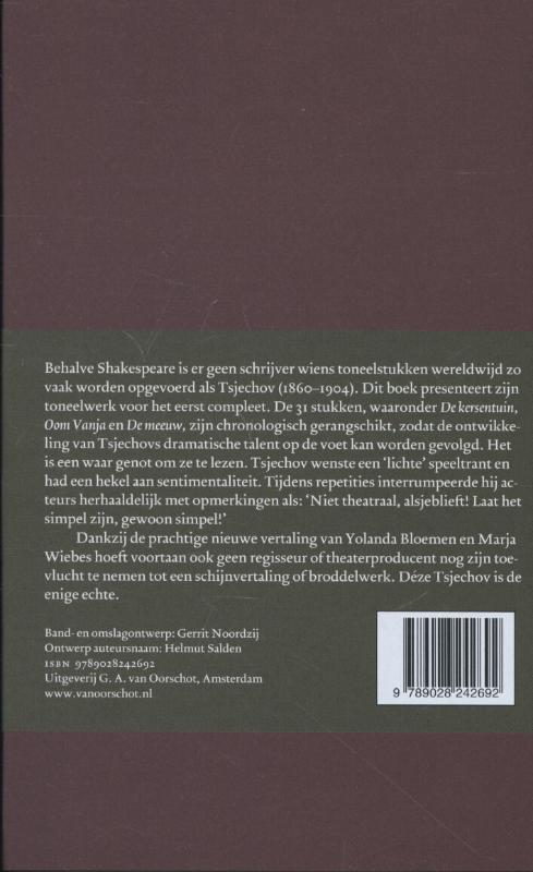 Achterkant van Deel VI Toneel