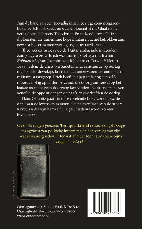 Achterkant van De sigarenkoker van dr. Kordt