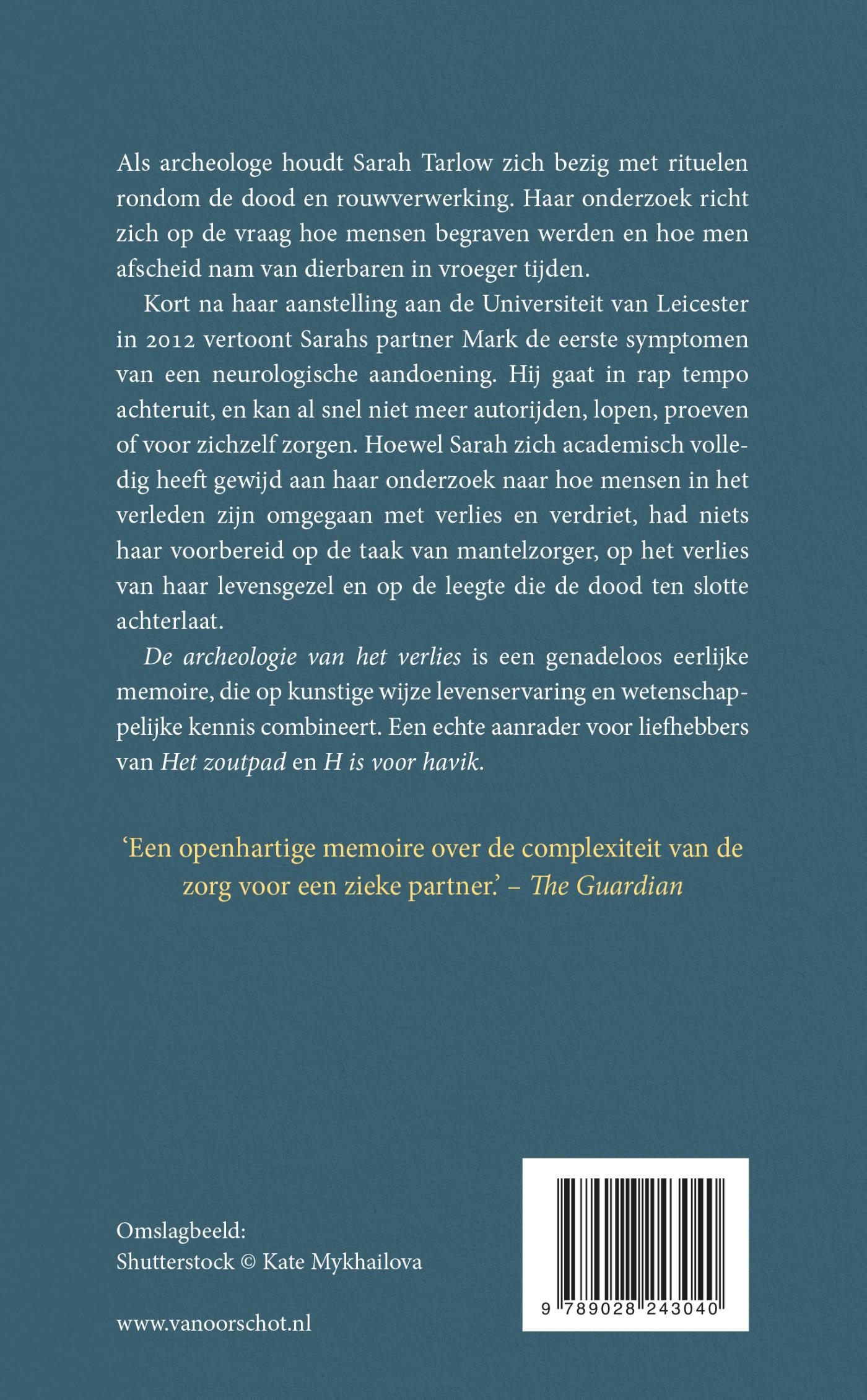 Achterkant van De archeologie van het verlies