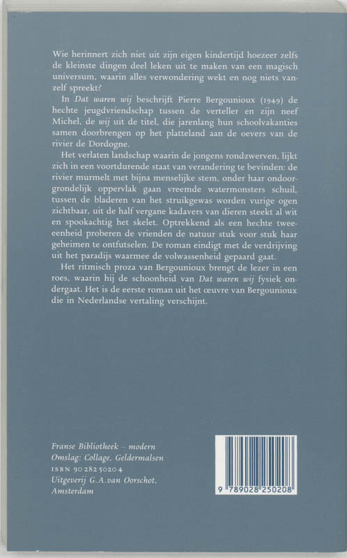 Achterkant van Dat waren wij