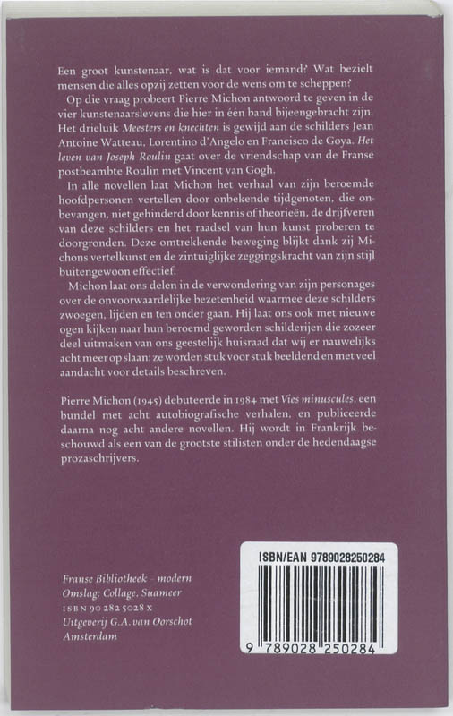 Achterkant van Meesters en knechten ; Het leven van Joseph Roulin
