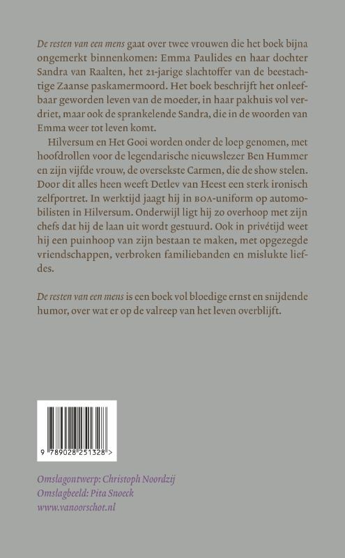 Achterkant van De resten van een mens