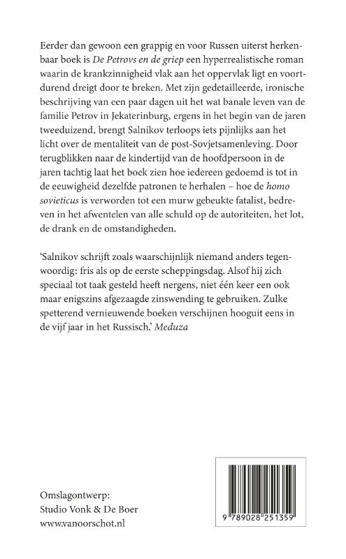 Achterkant van De Petrovs en de griep