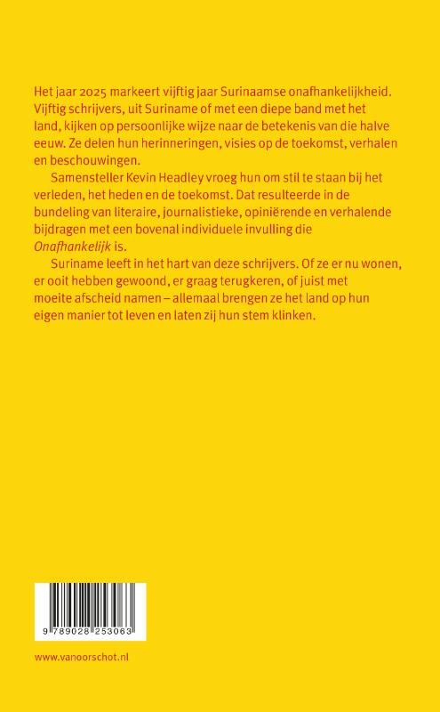 Achterkant van Onafhankelijk