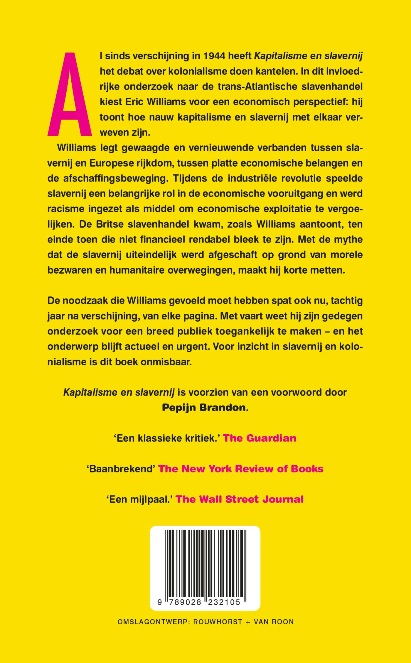 Achterkant van Kapitalisme en slavernij