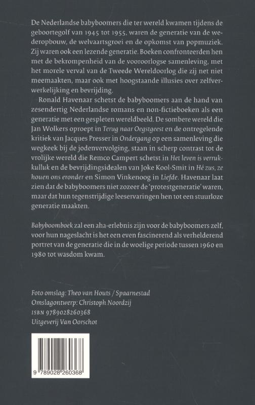 Achterkant van Babyboomboek