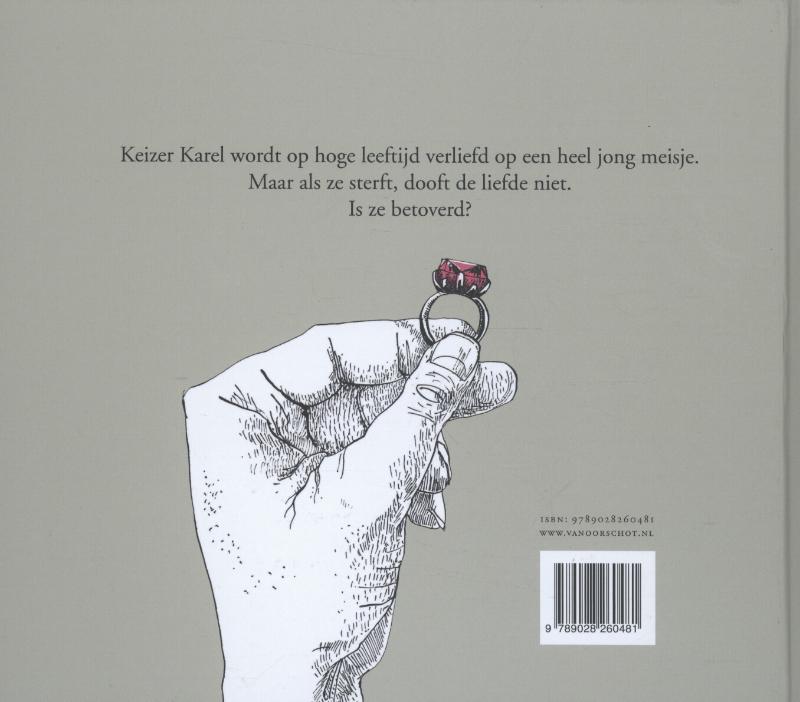 Achterkant van Keizer Karel verliefd
