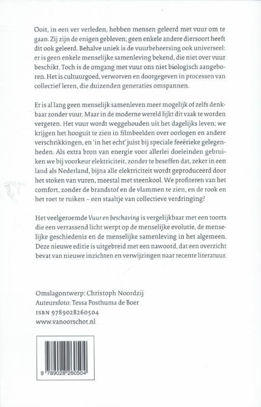 Achterkant van Vuur en beschaving