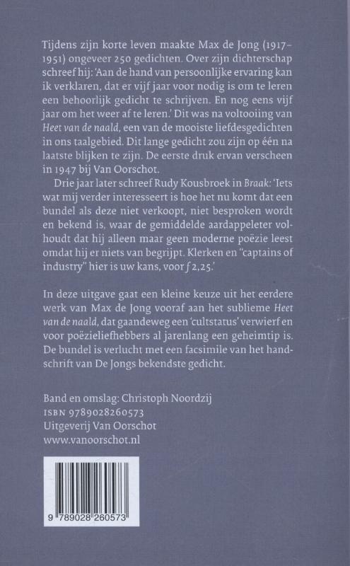 Achterkant van Heet van den naald