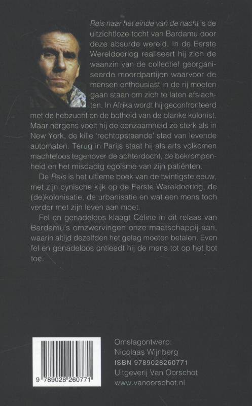 Achterkant van Reis naar het einde van de nacht