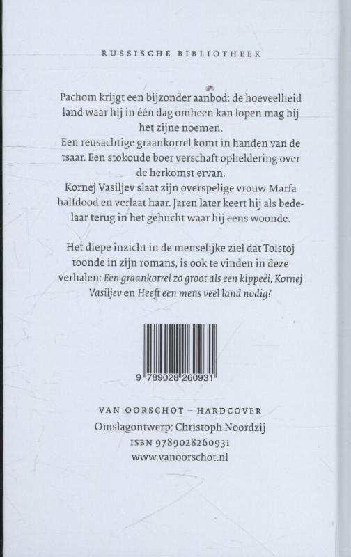 Achterkant van Heeft een mens veel land nodig?