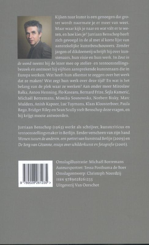 Achterkant van Zout in de wond