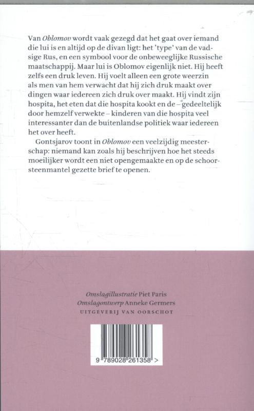 Achterkant van Oblomov