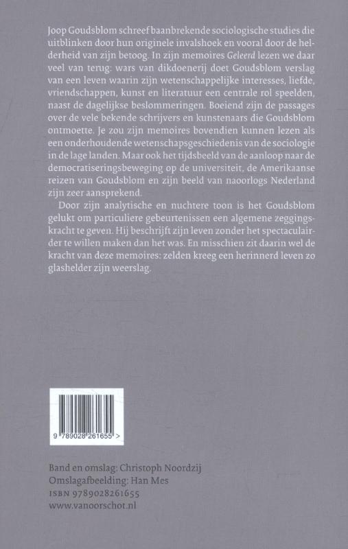 Achterkant van Geleerd