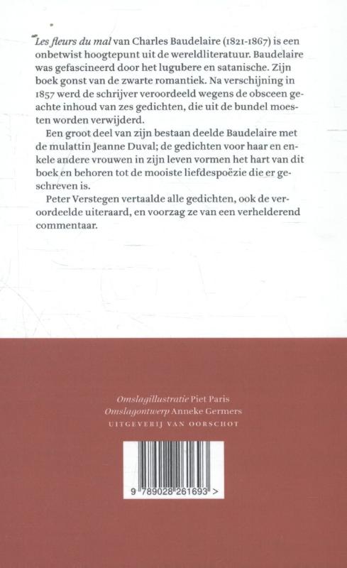 Achterkant van De bloemen van het kwaad