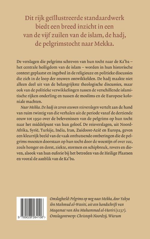 Achterkant van Naar Mekka