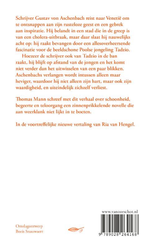 Achterkant van De dood in Venetië