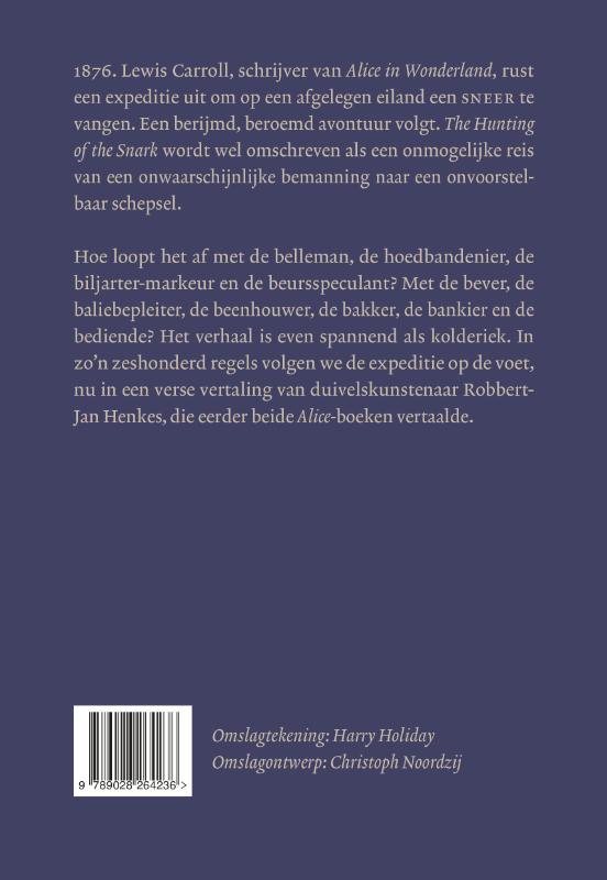 Achterkant van De klopjacht op de sneer