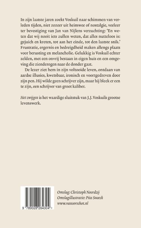 Achterkant van Het zwijgen