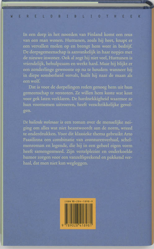 Achterkant van De huilende molenaar