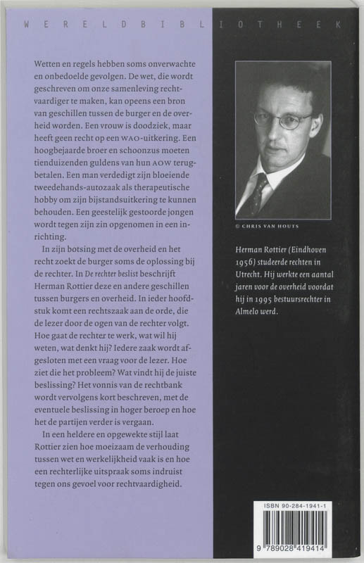 Achterkant van De rechter beslist
