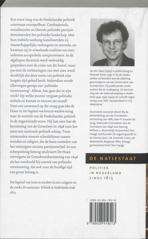 Achterkant van Het beginsel van leven en wasdom
