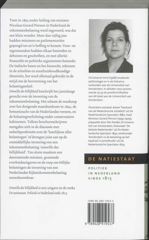 Achterkant van Om wille der billijkheid