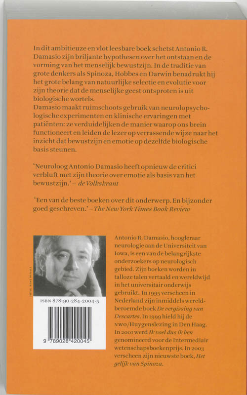 Achterkant van Ik voel dus ik ben