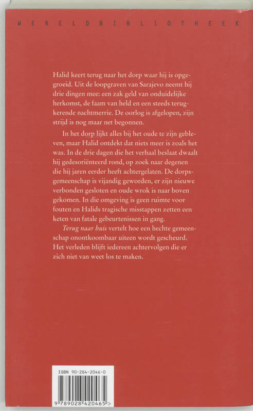 Achterkant van Terug naar huis