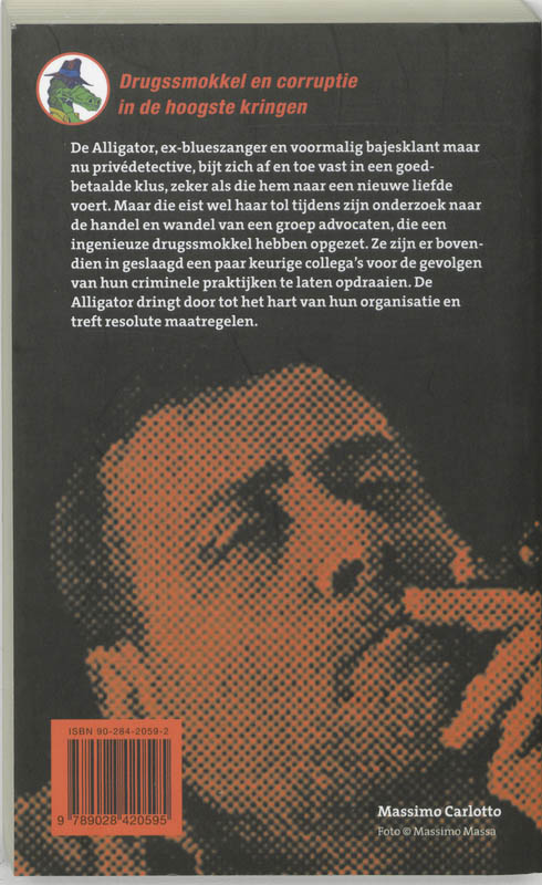 Achterkant van De Aligator en het mysterie van de Schepeneter