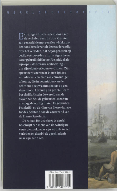 Achterkant van Het uitzicht op de wereld