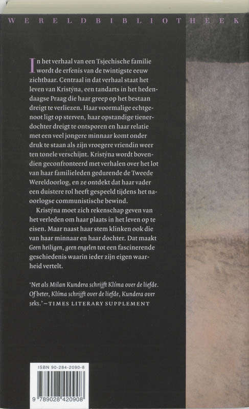 Achterkant van Geen heiligen, geen engelen