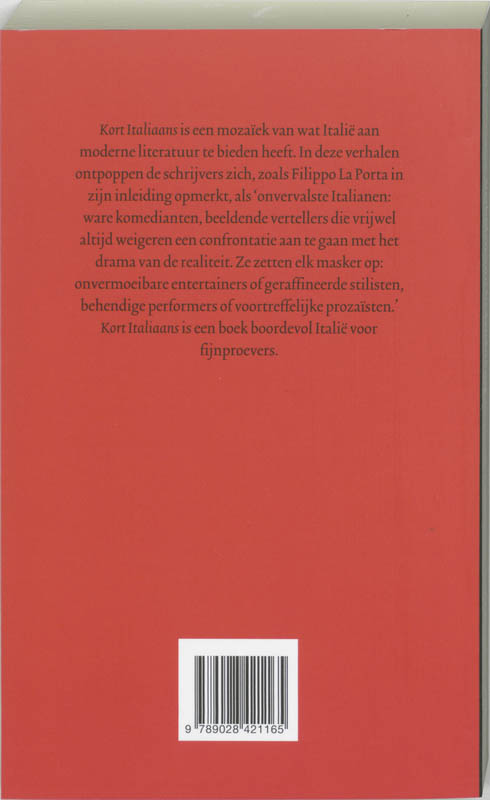 Achterkant van Italiaans / Nederlands