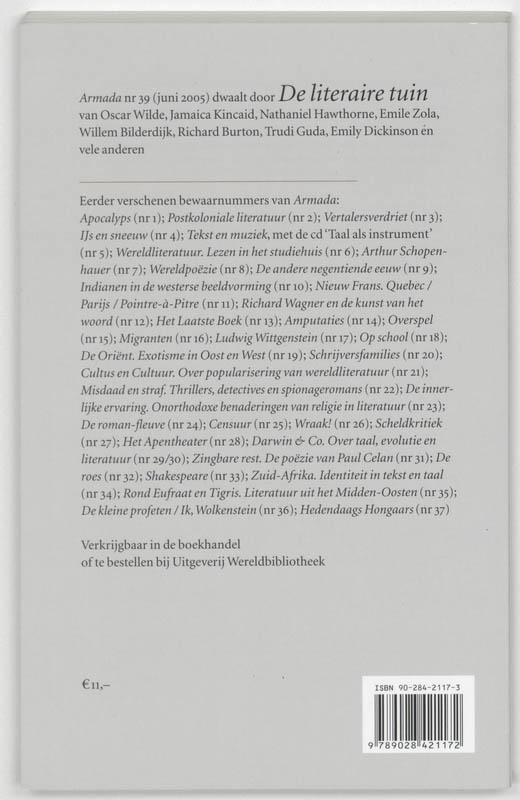 Achterkant van 38 Denkend aan Holland ...
