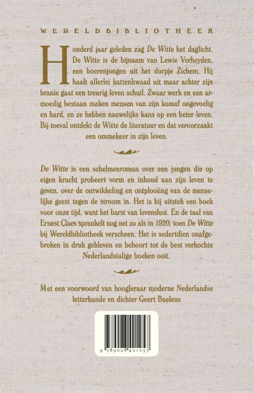 Achterkant van De witte