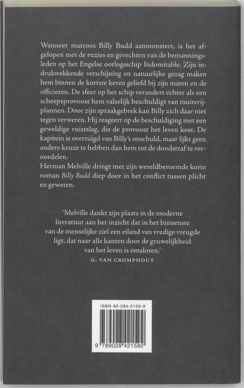 Achterkant van Billy Budd. Voormarsgast