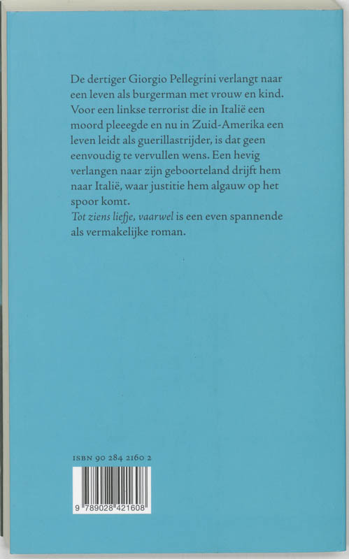 Achterkant van Tot ziens liefje, vaarwel