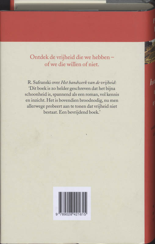 Achterkant van Het handwerk van de vrijheid