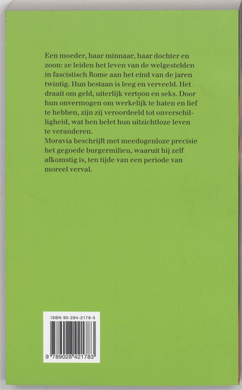 Achterkant van De onverschilligen
