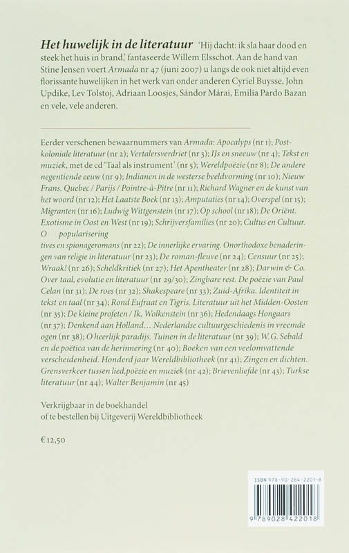 Achterkant van 46 Politici en bellettrie