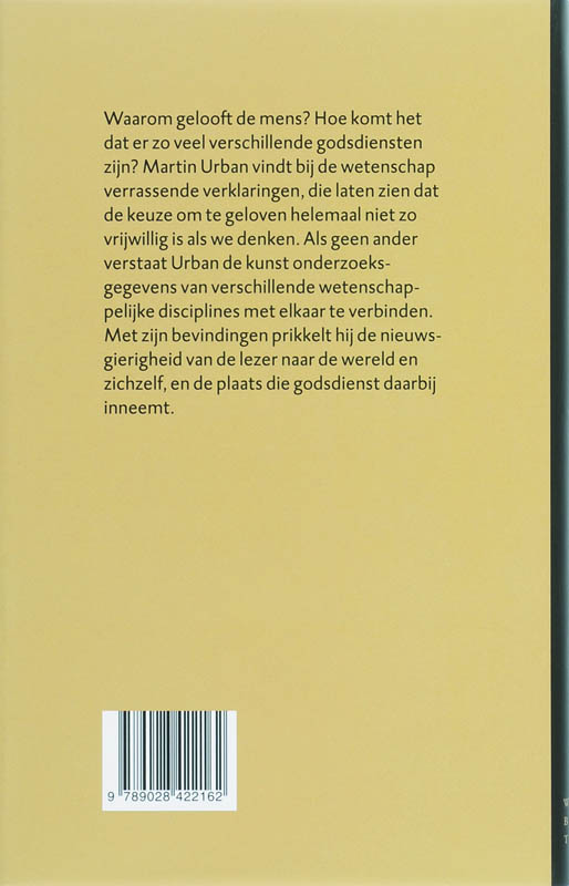 Achterkant van Waarom de mens gelooft