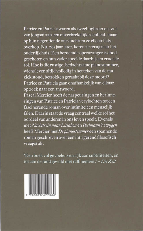 Achterkant van De pianostemmer