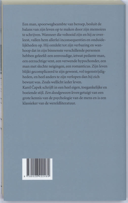 Achterkant van Een doodgewoon leven