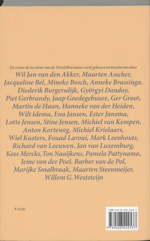 Achterkant van Wereldliteratuur!