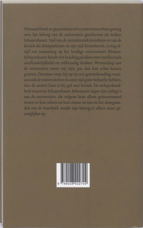 Achterkant van Middenstanders van de wetenschap